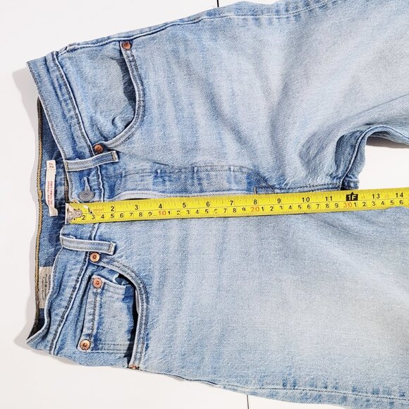 Levi's Ribcage Straight Medium Wash High Rise Ankle Jeans - Size 27 - Picture 13 of 14
